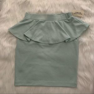 Sage/Mint Peplum Skirt